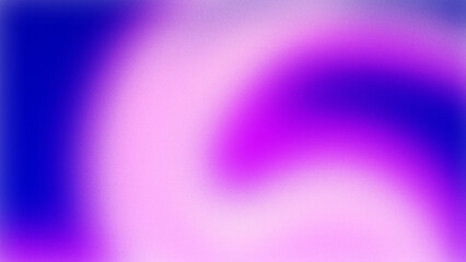 Purple and blue gradient trendy blur abstract background. Grainy noise texture