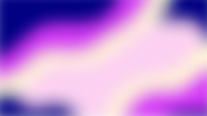Purple and blue gradient trendy blur abstract background. Grainy noise texture