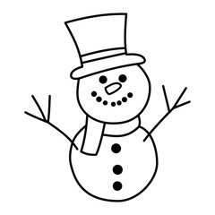 Snowman Outline