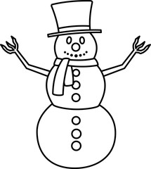 Snowman Outline
