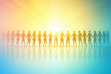 Naklejka premium people for unity