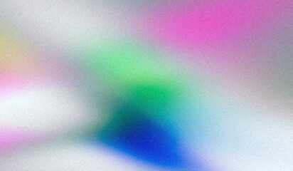 Vibrant grainy background, glowing blue pink white abstract noise texture shape on black banner poster header backdrop, copy space