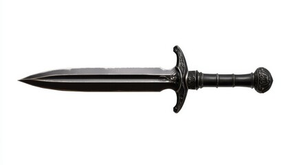 A cursed dagger, steeped in dark fantasy. Its sharp blade and ornate design whisper of ancient magic and forgotten battles. Its purpose: to bring swift death and fulfill the dark desires of its wielde