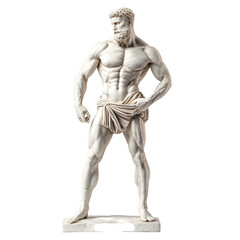 Fototapeta premium Photo of a Detailed Greek Athlete Sculpture from the Renaissance Period