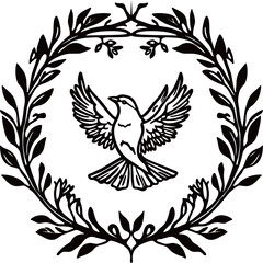 LINE ART BIRD LOGO