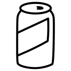 Soda Can Outline