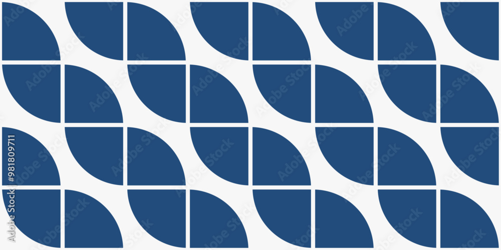 Poster A pattern of raised blue shapes folded into a diagonal pattern.