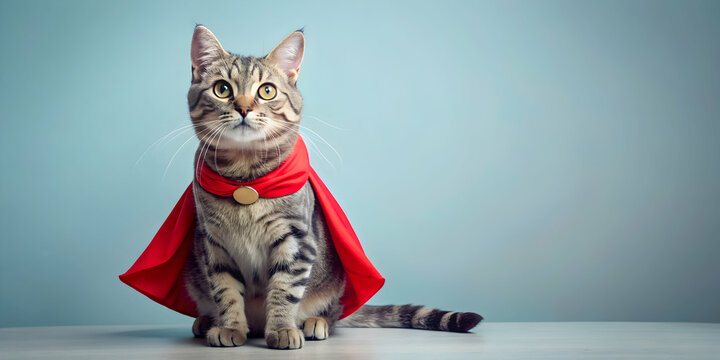 Cat in superhero costume sales