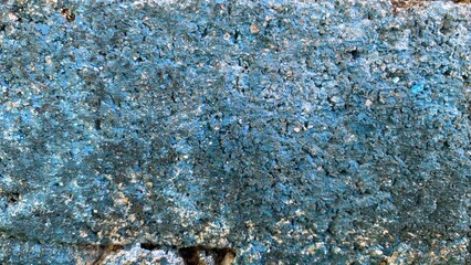 background of bricks painted in emerald shades