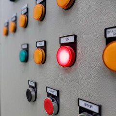 red and yellow buttons