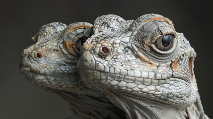 Fototapeta premium Close-Up Portrait of a Lizard's Eye