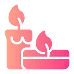 candle gradient icon