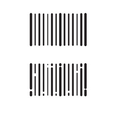 abstract barcode vector icon illustration