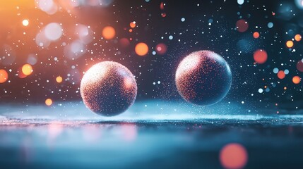 A teleportation accident with two objects partially merged