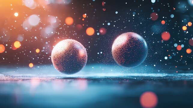 A teleportation accident with two objects partially merged