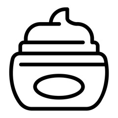 cream line icon