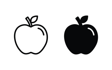 Apple icon, Apple sign vector