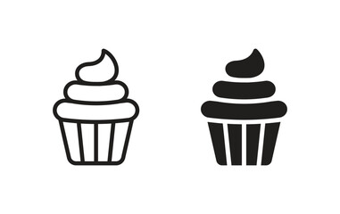 Cup Cake icon,Cup Cake sign vector
