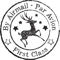 Christmas Postage Postal Stamp SVG Vector