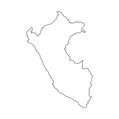 Peru map icon