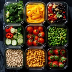 Healthy Meal Prep: A Colorful Assortment of Fresh Produce