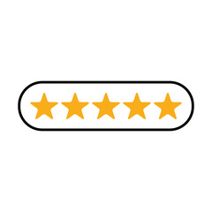 review rating icon illustration design