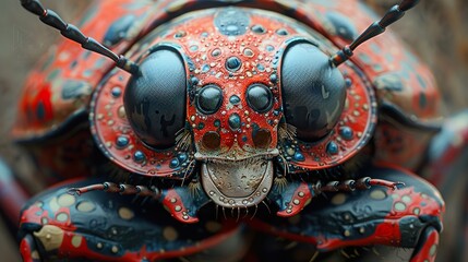 Macro Photography of a Colorful Beetle with Stunning Details