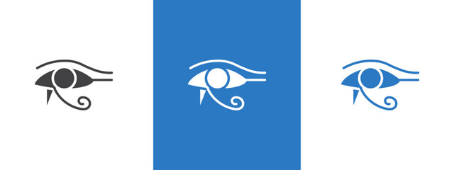 Eye of Horus Egypt Deity icon thin line illustration