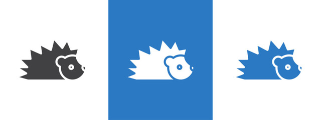 Hedgehog icon thin line illustration