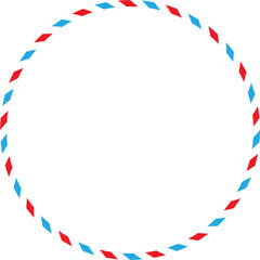 Blue Red Postal Airmail SVG Vector