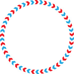 Blue Red Postal Airmail SVG Vector