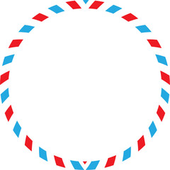 Blue Red Postal Airmail SVG Vector