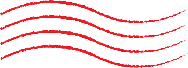 Blue Red Postal Airmail SVG Vector