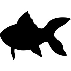Gold Fish Silhouette