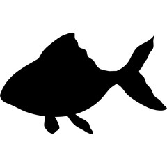 Gold Fish Silhouette