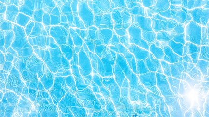 Abstract Water Surface Texture with Ripples and Sunlight