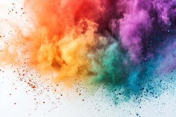 Fototapeta premium Abstract Colorful Powder Explosion