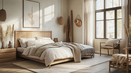 Fototapeta premium bedroom with bed