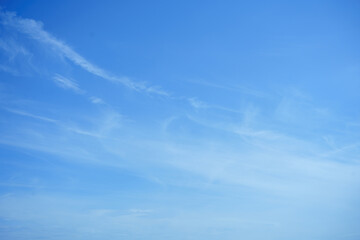 Obraz premium Blue sky and cloud background in clear day.