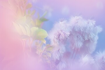 A bunch of colorful flowers with long, fluffy petals