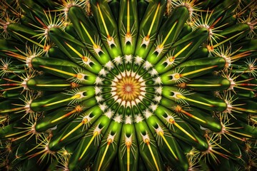 A close up of a cactus with many spines