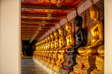 Buddha statues which are a symbol of the Lord Buddha for Buddhists