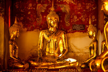Buddha statues which are a symbol of the Lord Buddha for Buddhists