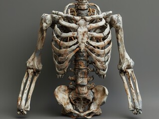 Human Skeleton: A Detailed 3D Render of the Human Skeletal System