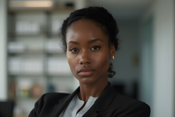 portrait of a business black woman