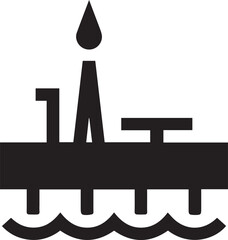 Oil icon symbol vector image Illustration
