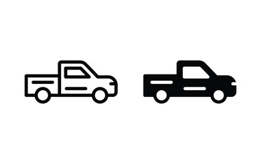 pickup truck icon vector © OLYVIA