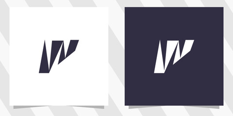letter w logo design vector
