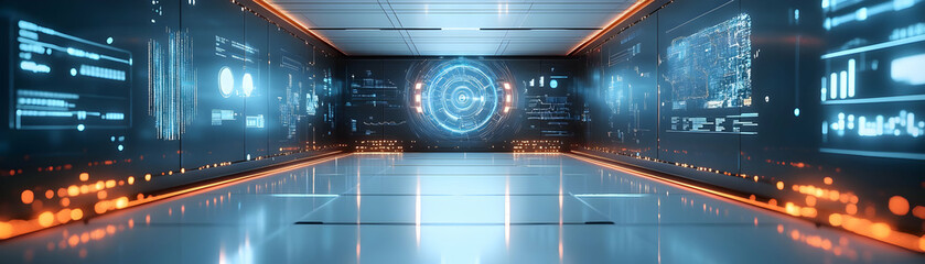 Close-Up of a Holographic Campaign War Room with Floating Strategy Maps and Data Points � Political Strategy Messaging Concept on White Background