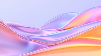 Fototapeta premium Abstract Liquid Background with Purple Pink and Yellow Waves